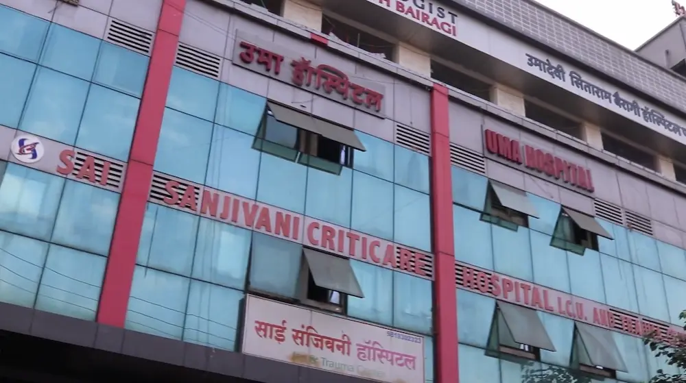 Sai Sanjivani Criticare Hospital exterior building in Kalyan